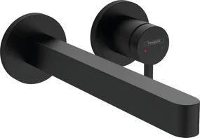 Hansgrohe Finoris, umývadlová batéria pod omietku 240, 2-otvorová inštalácia, EcoSmart, čierna matná, HAN-76050670