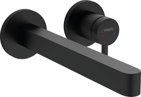 Hansgrohe Finoris, umývadlová batéria pod omietku 240, 2-otvorová inštalácia, EcoSmart, čierna matná, HAN-76050670