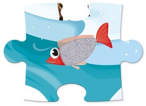 Puzzle dotykové Život na ľade - s textúrou 20 dielov
