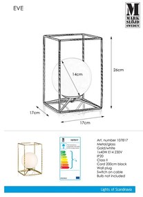 Stolná lampa v zlatej farbe Markslöjd Eve Table Gold