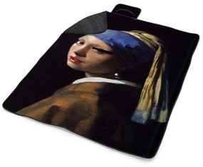 Sablio Plážová deka Dievča s perlou - Johannes Vermeer: 200x140 cm