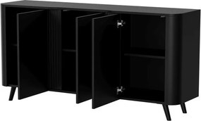Komoda Volare 3D 151 cm matná černá