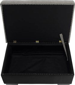 Taburetka T4 - sivá (Berlin 01) / čierna (Soft 11)