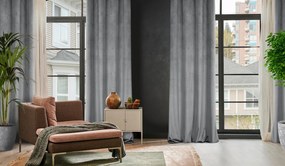 ZATEMŇOVACÍ ZÁVES NA KRÚŽKOCH LILI 140X250 CM SIVÁ