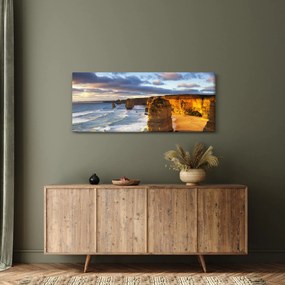 Obraz morských útesov (120x50 cm)