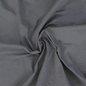 Kvalitex Luxusné bavlnené JERSEY prestieradlo s lycrou 120x200 cm - tmavo šedá