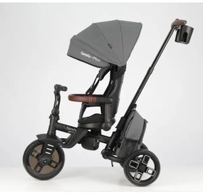 QPlay - Detská trojkolka 7 v 1 COMFO MAX sivá