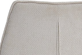 Jedálenská stolička Livela, krémová štrukturovaná tkanina