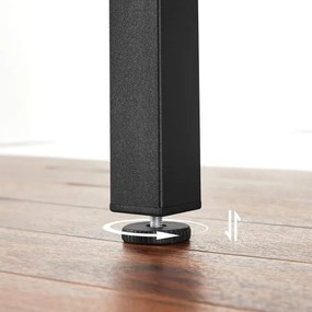 Rozkladací jedálenský stôl ELDUR hnedý/čierny