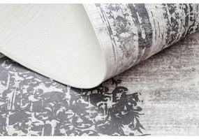 ANDRE 1187 umývací koberec Ornament, protišmykový - čierna -biela Veľkosť: 120x170 cm