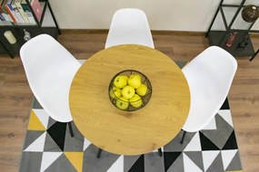 Okrúhly stôl TODI 80 cm dub