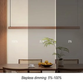 Immax NEO 07304L - LED stmievateľný luster na lane MADEIRA 33W/230V Wi-Fi Tuya 152 cm dub