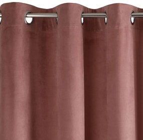 Štýlové ružové zatemňovacie závesy so zavesením na kruhy Dĺžka: 250 cm