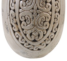 Terakota Dekoratívna váza 51 Sivá MEGARA Beliani