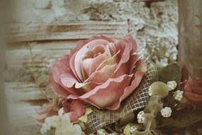 Samolepiaca fototapeta elegantná vintage ruža - 300x200