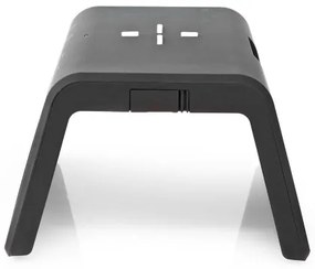 Nedis WCACQ30BK - Budík s LCD a bezdrôtovou nabíjačkou 15W/5V čierny