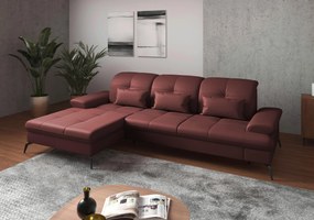 XXXLutz ROHOVÁ SEDAČKA, koža, červenohnedá Sit & More - Sedačky - 000144012116