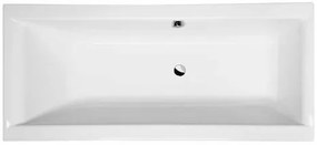 Polysan Cleo obdĺžniková vaňa 180x80 cm akrylát ľavá aj pravá 95611 05611
