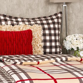 4Home Flanelové obliečky Kocka, 160 x 200 cm, 70 x 80 cm