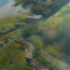 Obraz - Auguste Renoir, The Mussel Harvest, reprodukcia (s hodinami) (90x30 cm)