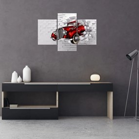 Obraz - Červené auto (90x60 cm)