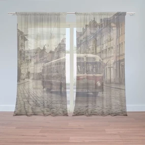 Sablio Záclony Historický autobus: 2ks 150x250cm