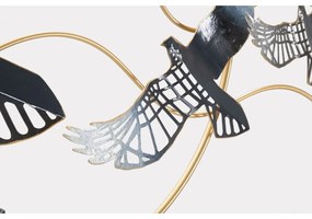 Kovová nástenná dekorácia 91x50 cm Birds – Mauro Ferretti