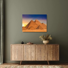 Sklenený obraz - Egyptské pyramídy (70x50 cm)