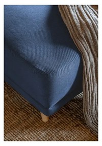 Tmavomodrá menčestrová rozkladacia rohová pohovka (variabilná) Lazy Lukka – Miuform