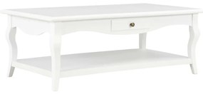 Konferenčný stolík biely 110x60x40 cm MDF 280010