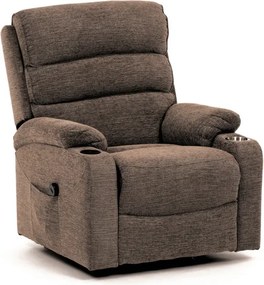 Polohovacie kreslo béžové, elektrické TV-S8348 CRM2