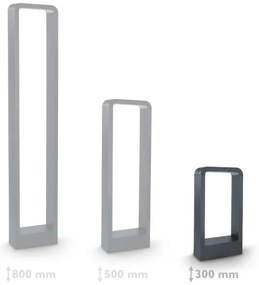 Brilagi-LED Vonkajšia lampa BARI LED/7W/230V 3000/4000/6000K antracit IP54 30 cm