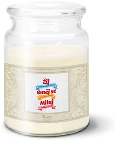 Sablio Sviečka Ži, Smej sa, Miluj - 500 g
