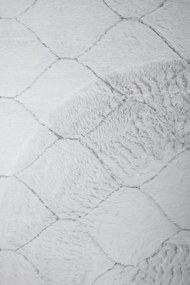 Koberec Rabbit 3D Carving GREY/WHITE 1 rozmery koberec: 160x220 cm
