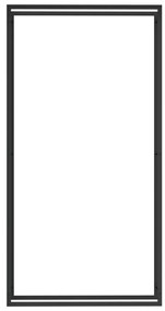 Stojan na krbové drevo matný čierny 110x28x214 cm oceľ