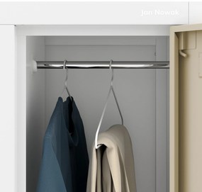 Sociálna pracovná skrinka biela/zlatý dub: Eco Design 6-dverová IGOR