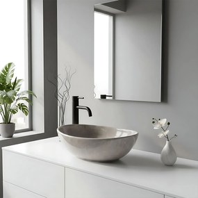 Rea Sofia Mini, umývadlo na dosku 350x260x125 mm, imitácia kameňa - kashmir, REA-U9238