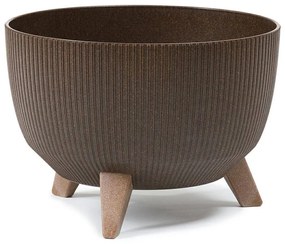 Kvetináč Ružová Línia 29x18 cm kávové espresso