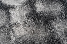 Obsession, Kusový koberec Diamond Cut 800 Anthrazit kruh, 200x200 (priemer) kruh, čierna, obývacia izba