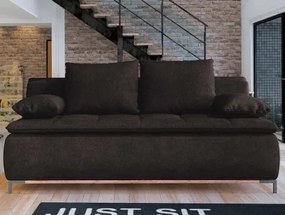 Rozkladacia pohovka Sweet, hnedá espresso látka%