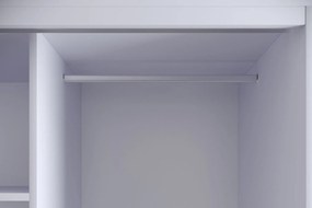 Dizajnová šatníková skriňa Hasani 190 cm biela