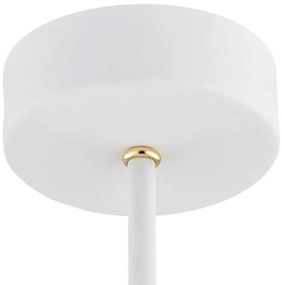 Argon 2117 - Luster na tyči CHARLOTTE 5xE27/15W/230V biela/zlatá