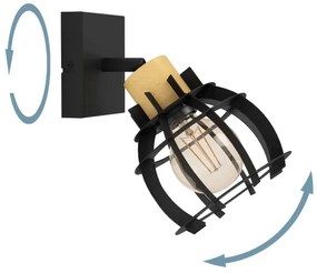 Eglo 43926 - Nástenné bodové svietidlo STILLINGTON 1xE27/40W/230V