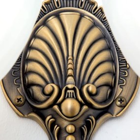 Orion WA 2-1201/2 - Nástenná lampa ROCCA 2xE27/60W/230V bronz/biela