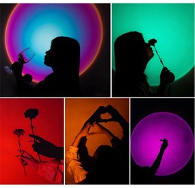 DexXer Viacfarebná LED lampa s diaľkovým ovládaním - RGB