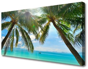Obraz Canvas Palma strom more krajina 140x70 cm