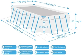 Marimex | Bazén Florida Premium 2,00x4,00x1,00 m s kartušovou filtráciou | 10340179