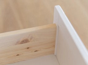 PROXIMA.store - Rustikálny drevený TV stolík - MARONE ELITE FARBA: biela - prírodná borovica