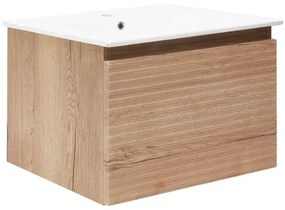 Kúpeľňová skrinka s umývadlom Naturel Savona 78x43x44, 8 cm dub halifax mat SAVONA80DH, 1 ks