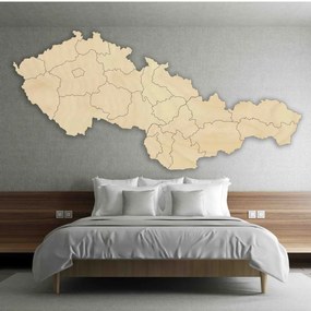 Puzzle mapa Českej a Slovenskej republiky, Československo | SENTOP HDF-M011